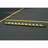 Eagle® 8"W x 72"L x 4"H, Plastic Protective Parking Stop, Anchor Kit with 3 Spikes, Black