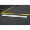 Eagle® 8" W x 72" L x 4", Plastic Protective Parking Stop, Anchor Kit with 3 Spikes, Gray