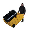 Eagle® Spill Containment Drum Dolly, Fits 55-Gallon Drums, Yellow