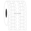 NitroTAG - Cryogenic Barcode Labels for Liquid Nitrogen Storage, White, 0.25", 4000 labels/roll