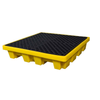 Yellow Spill Pallet P4, Nestable Model with Drain