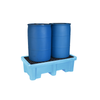 Spill Pallet P2 Fluorinated, Light Blue with Drain