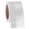 Cryo-WrapTAG - Wrap-Around Cryogenic & Autoclave-Resistant Thermal-Transfer Labels, White + Transparent, 1.125" x 1" + 1.595" wrap / 28.6mm x 25.4mm + 40.5mm, 1000 labels/roll