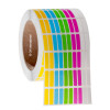 NitroTAG - Cryogenic Barcode Labels for Liquid Nitrogen Storage, Multi-Color, 0.25" x 1", 10000 labels/roll