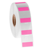Cryo-StrawTAG - Cryogenic Labels for the Identification of IVF Straws, Pink + Transparent, 1" x 1", 1000 labels/roll