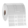 NitroTAG - Cryogenic Barcode Labels for Liquid Nitrogen Storage, White, 1.25" x 0.625" + 0.4375", 4,000 label sets/ roll