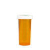 Amber Pharmacy Vials, Child Resistant Caps, 30 dram (110cc), case/240