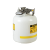 Quick-Disconnect Disposal Safety Can, 3/8" Tubing, 5 Gal, Polyethylene