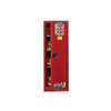 Safety Cabinet, Flammable, Slim 22 gal, Self-Closing, Red