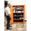 Justrite® Emergency Preparedness Safety Supply Cabinet, Orange