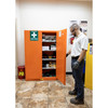 Justrite® Emergency Preparedness Safety Supply Cabinet, Orange