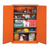 Justrite® Emergency Preparedness Safety Supply Cabinet, Orange