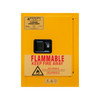 1 Shelf FM Approved, Flammable Storage Cabinet, 4 Gallon, 1 Door, Manual Close, Safety Yellow