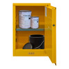 FM Approved, Flammable Storage Cabinet, 12 Gallon, 1 Door, Manual Close, 1 Shelf, Safety Yellow