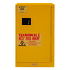Fm Approved, Flammable Storage Cabinet, 16 Gallon, 1 Door, Manual Close, 1 Shelf, Safety Yellow