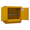 Fm Approved, Under Counter, Flammable Storage Cabinet, 22 Gallon, 2 Doors, Manual Close, 1 Shelf, Safety Yellow Fm Approved, Under Counter, Flammable Storage Cabinet, 22 Gallon, 2 Doors, Manual Close, 1 Shelf, Safety Yellow