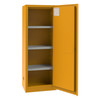 Fm Approved, Flammable Storage Cabinet, 24 Gallon, 1 Door, Manual Close, 3 Shelf, Safety Yellow Fm Approved, Flammable Storage Cabinet, 24 Gallon, 1 Door, Manual Close, 3 Shelf, Safety Yellow