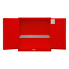 Fm Approved, Flammable Storage Cabinet, 30 Gallon, 2 Doors, Manual Close, 1 Shelf, Red