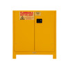 Fm Approved, Flammable Storage Cabinet w/ Legs, 30 Gallon, 2 Doors, Manual Close, 1 Shelf, Safety Yellow