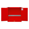 FM Approved, Flammable Storage Cabinet, 30 Gallon, 2 Doors, Self Close, 1 Shelf, Red