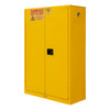 Fm Approved, Flammable Storage Cabinet, 45 Gallon, 2 Doors, Manual Close, 2 Shelves, Safety Yellow