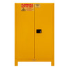 Fm Approved, Flammable Storage Cabinet w/ Legs, 90 Gallon, 2 Doors, Manual Close, 2 Shelves, Safety Yellow Fm Approved, Flammable Storage Cabinet w/ Legs, 90 Gallon, 2 Doors, Manual Close, 2 Shelves, Safety Yellow