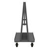 A-Frame Truck w/ 5" x 2" Phenolic Casters, (2) Rigid, (2) Swivel, Peg Board Square Holes Panels On Both Sides w/ 60 Tool Holder Set, Tubular Handle, G