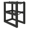 Gas Cylinder Rack, 2 Vertical Cylinders Capacity, 16 x 24 x 30, Black
