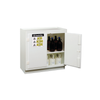 Justrite® Polyethylene Acid Safety Cabinet, for (36) 2-1/2 Liter bottles, 2-door, White