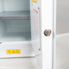 Justrite® Polyethylene Acid Safety Cabinet, for (36) 2-1/2 Liter bottles, 2-door, White
