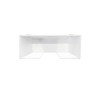 Triple White Glove Box Holders with Clear Acrylic Front and Magnet Mount