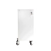 6 Tray Narrow Locking Carts White