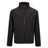 Men's 2-Layer Softshell and Fleece Work Jackets, Style TK20 Black
