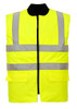 Hi Viz Bodywarmer, Class 2 with Reflective Safety Tape