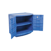 Justrite® Polyethylene Acid Safety Cabinet, for (36) 2-1/2 Liter bottles, 2-door, Blue