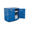 Justrite® Polyethylene Acid Safety Cabinet, for (36) 2-1/2 Liter bottles, 2-door, Blue