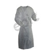 Disposable PE-Coated Isolation Gown, White, case/30