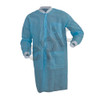 Disposable Lab Coats, 3 Pockets, Lightweight Polypropylene, Blue, case/50