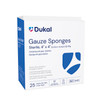 Dukal Woven Cotton Gauze Sponges, Gauze Sponge, 4" x 4", Sterile, 12-Ply, 2 per pack, 25 pk per box, 24 boxes per case