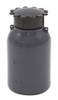 Lockable (Tamper Evident) Security Bottles, Opaque Gray, LDPE, 50mL, case/50