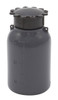 Lockable (Tamper Evident) Security Bottles, Opaque Gray, LDPE, 50mL, case/50