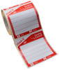 Close-It Label, Super Sticky Hole Patch, Red Print, 150mm, Roll/250, case/250