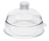 Desiccator Vacuum, 20cm, Silicone O-Ring, Polypropylene and Polycarbonate, PTFE plug and stopcock, Flat Dome, Autoclavable, 740mm Hg for 24 Hours