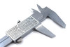 Vernier Caliper, 6", IME Type, Dual Scale Laser Graduations, Hardened, 0.05mm and 1/128" Accuracy, in Case, Carbon Steel