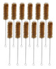 Bristle Cleaning Brushes with Fan-Shaped Ends, 11.25", Stainless Steel Wire Handle, for 1.2"-1.4" Openings, case/12
