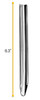Spatula Scoops, 6.3", Stainless Steel, Polished, Semi-Circular Cross Section, Rounded End & Pointed End, case/6