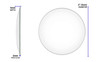 Watch Glasses, 2" (5cm), Cover Lids for Beakers & Flasks, Evaporation Dish, Polished with Ground Edges, case/12