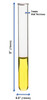 Test Tubes, 5 ml, Borosilicate Glass, 1mm Thick, Beaded Rim, Extra Durable, 3" Tall, 0.5" Diameter, pack/48