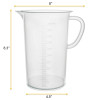 Measuring Jug, 2000 ml, Polypropylene, Molded Graduations, Chemical Resistant, Autoclavable, Handle