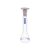 Volumetric Flask, 10 ml, Class A, ASTM, Polypropylene Stopper, Blue Graduation, Borosilicate Glass